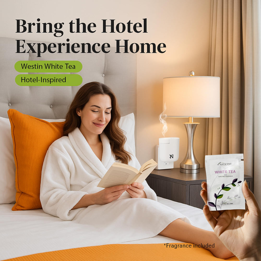 Natscent Airial diffuser with Bluetooth app control for flexible scheduling