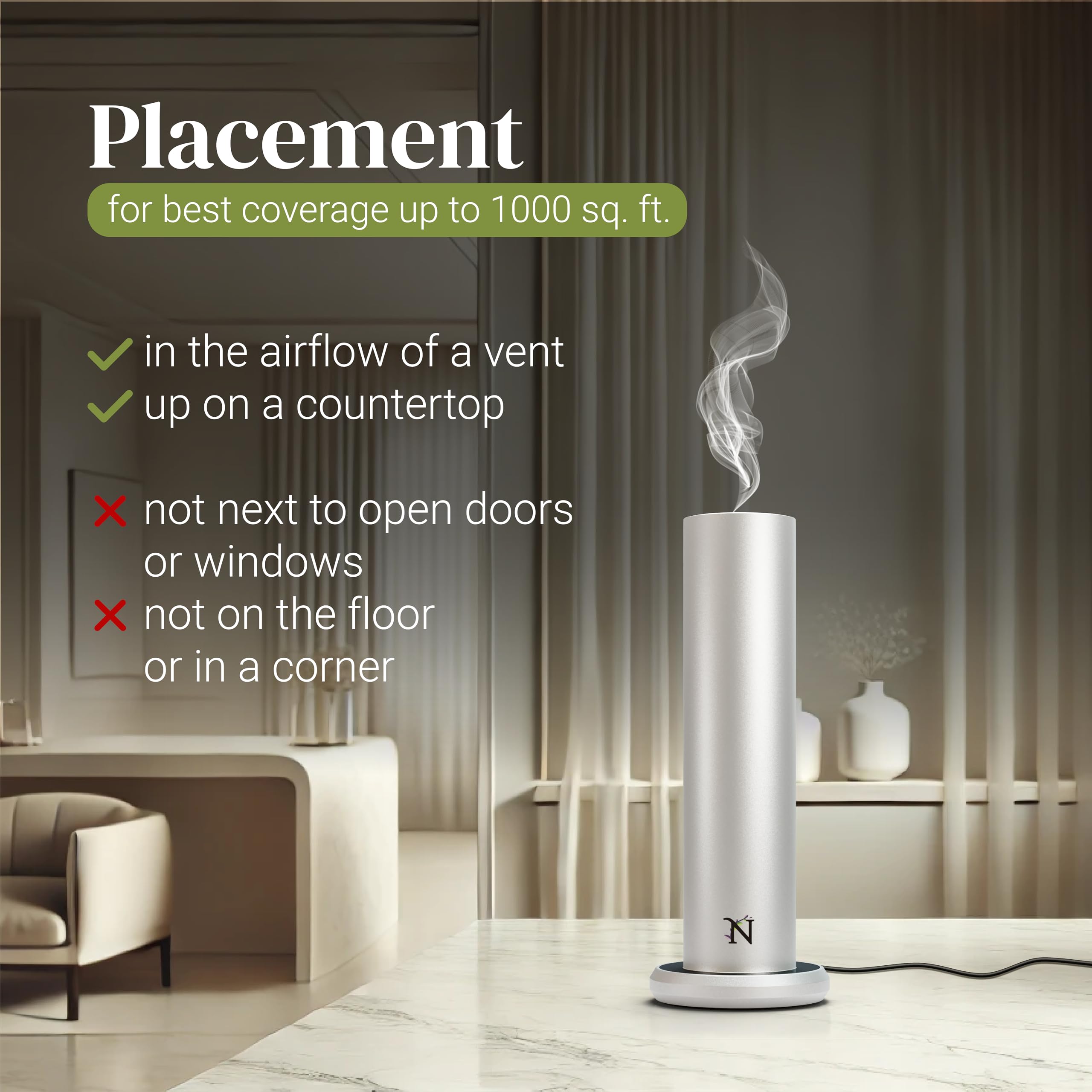Natscent Dynamo in a cozy living room with subtle aroma.