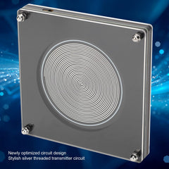 Natudeco Schumann Resonance Generator control panel close-up illustrating precise settings