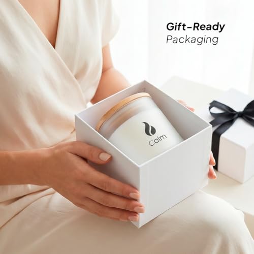 Natur IX candle lit with a warm glow for tranquil evenings.