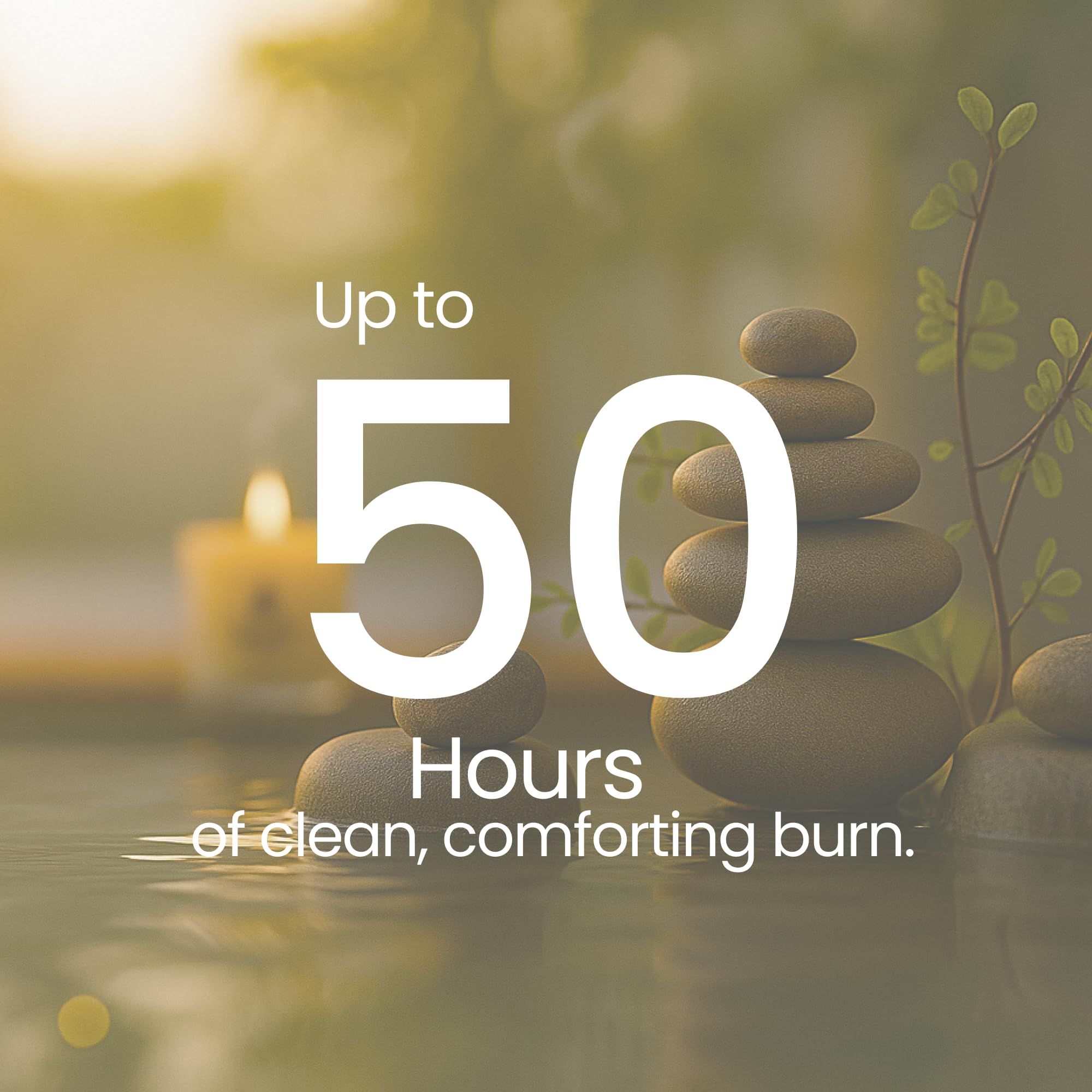 Natur IX Soy Healing Candle 50-hour burn showcases long-lasting fragrance