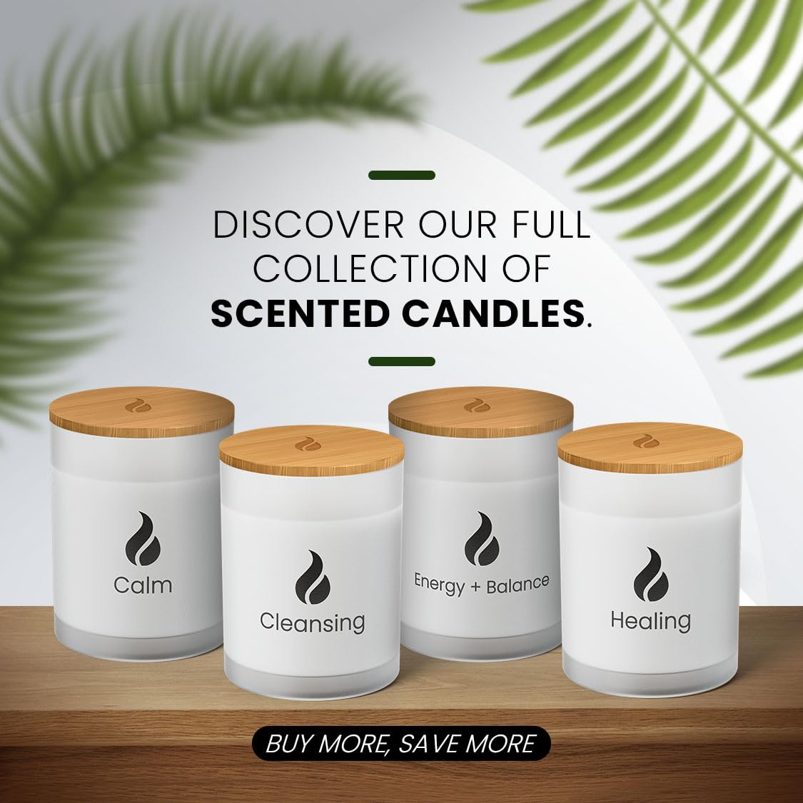 Natur IX Soy Healing Candle base lid protects surfaces during use
