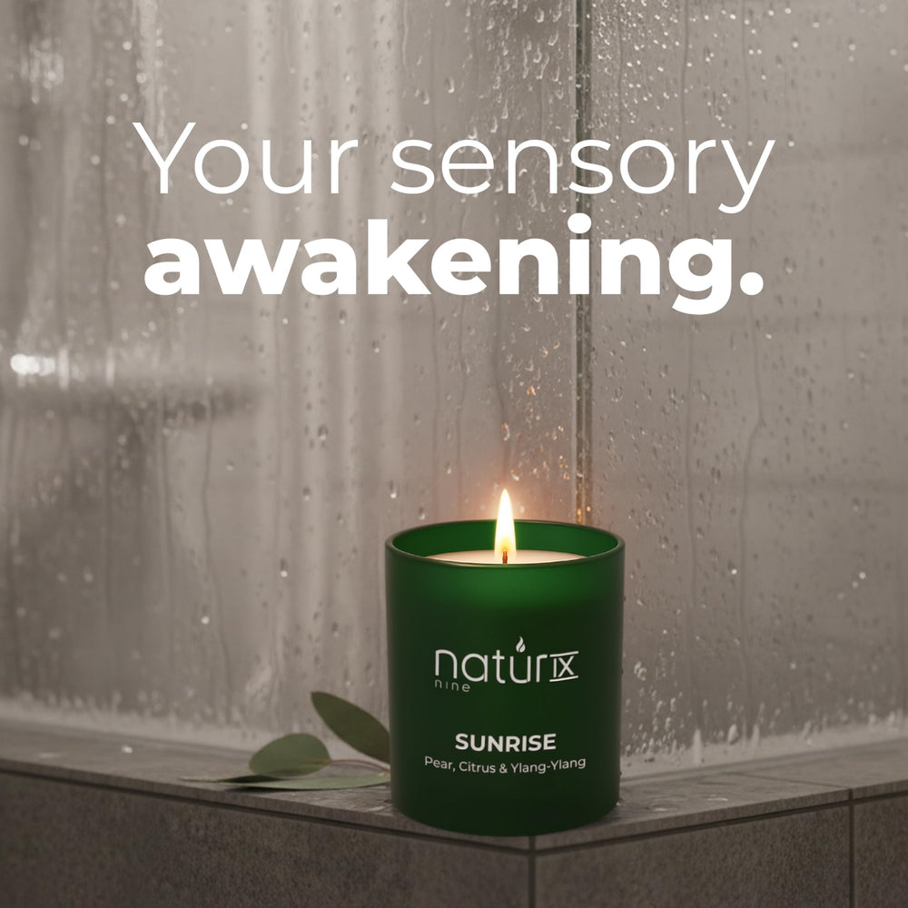 Natur IX Sunrise candle gift-pack display suggests a thoughtful present