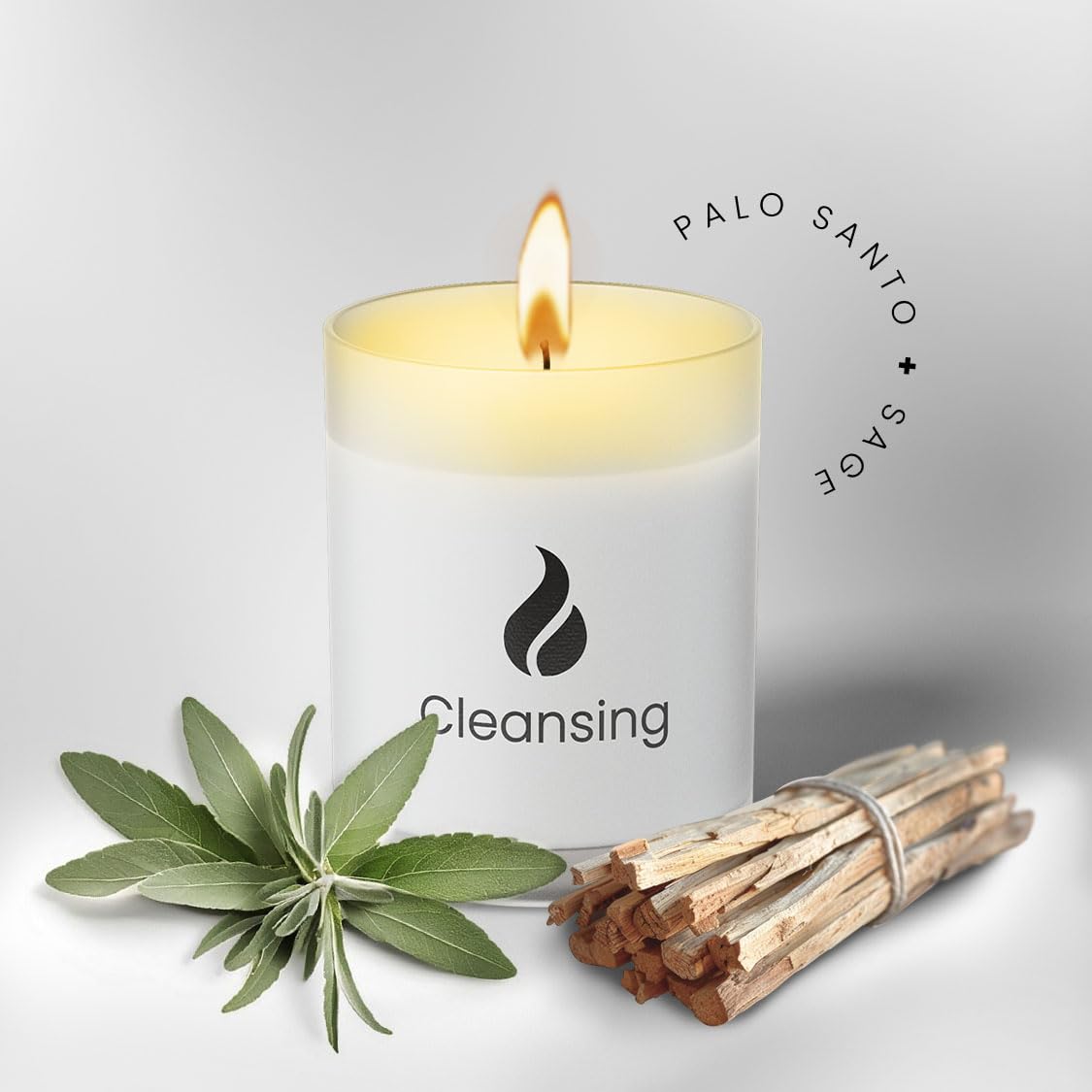 Natur IX unlit candle with natural wood lid, decorative and ready to light