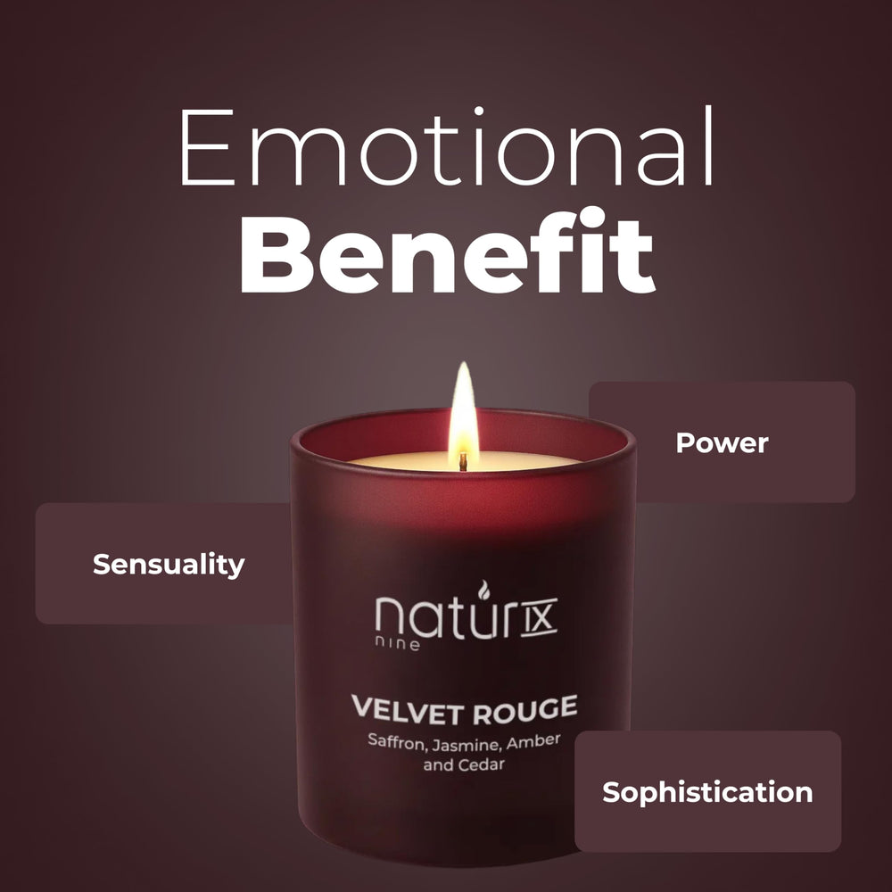 Natur IX Velvet Rouge amber candle for cozy evenings