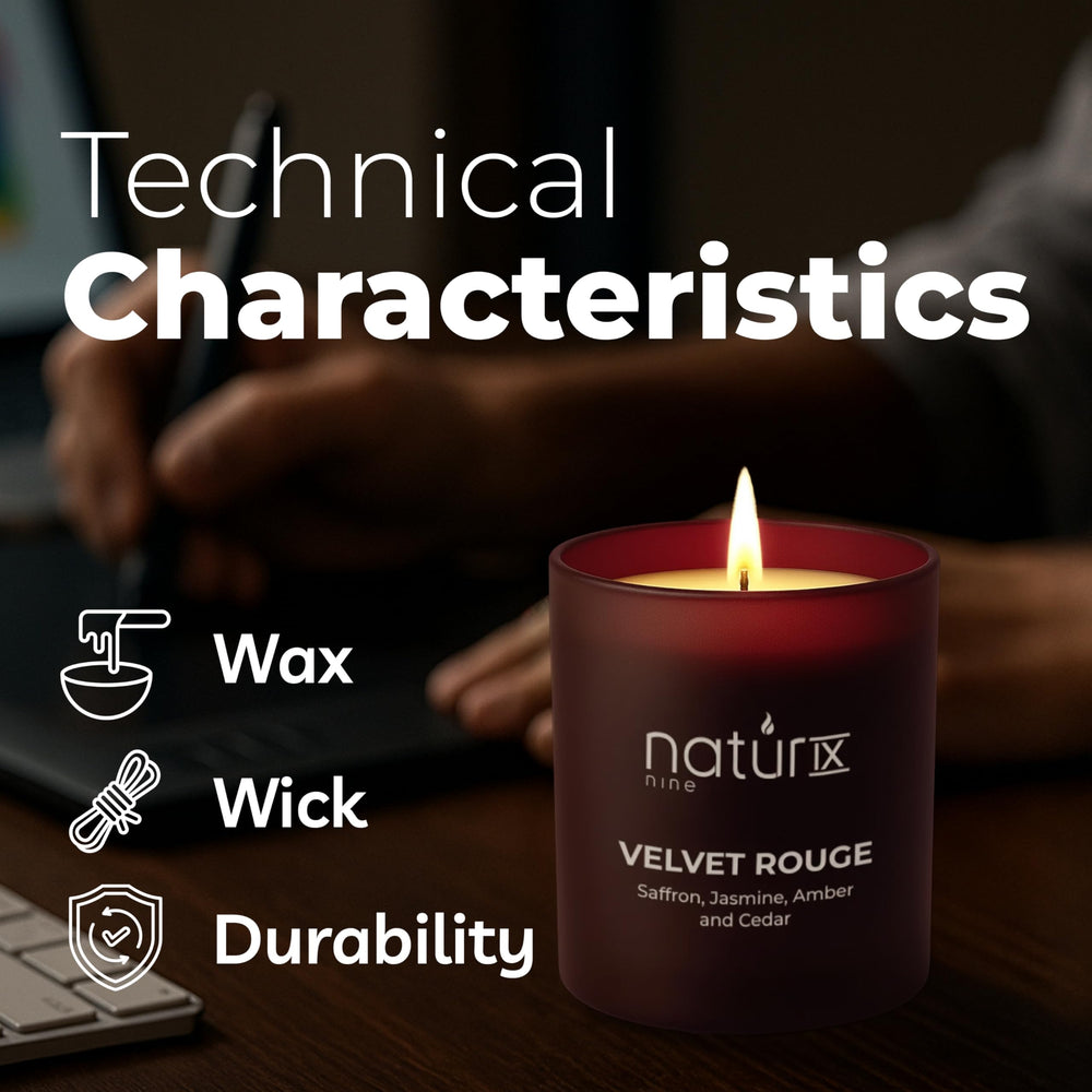 Natur IX Velvet Rouge burn-time emphasis showing up to 50 hours
