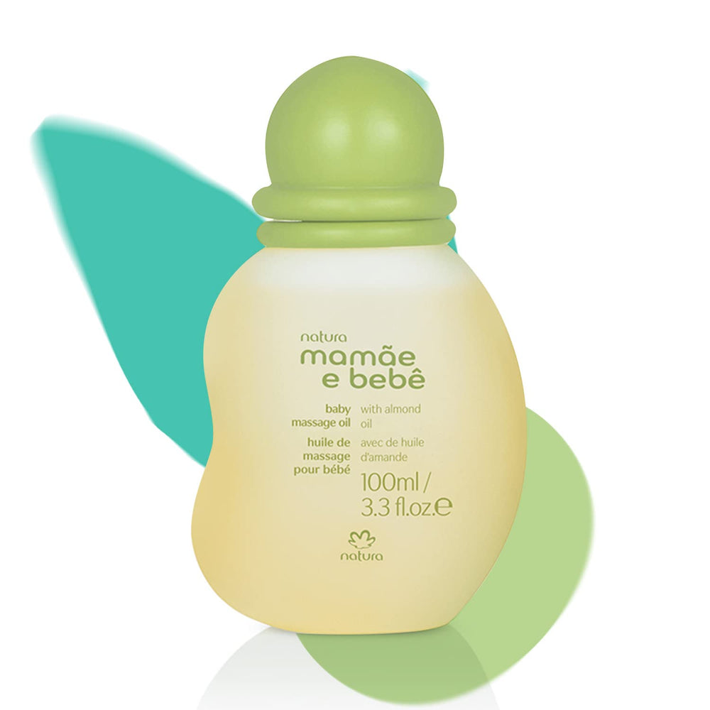 Natura Baby Massage Oil bottle for gentle, hydrating massage.