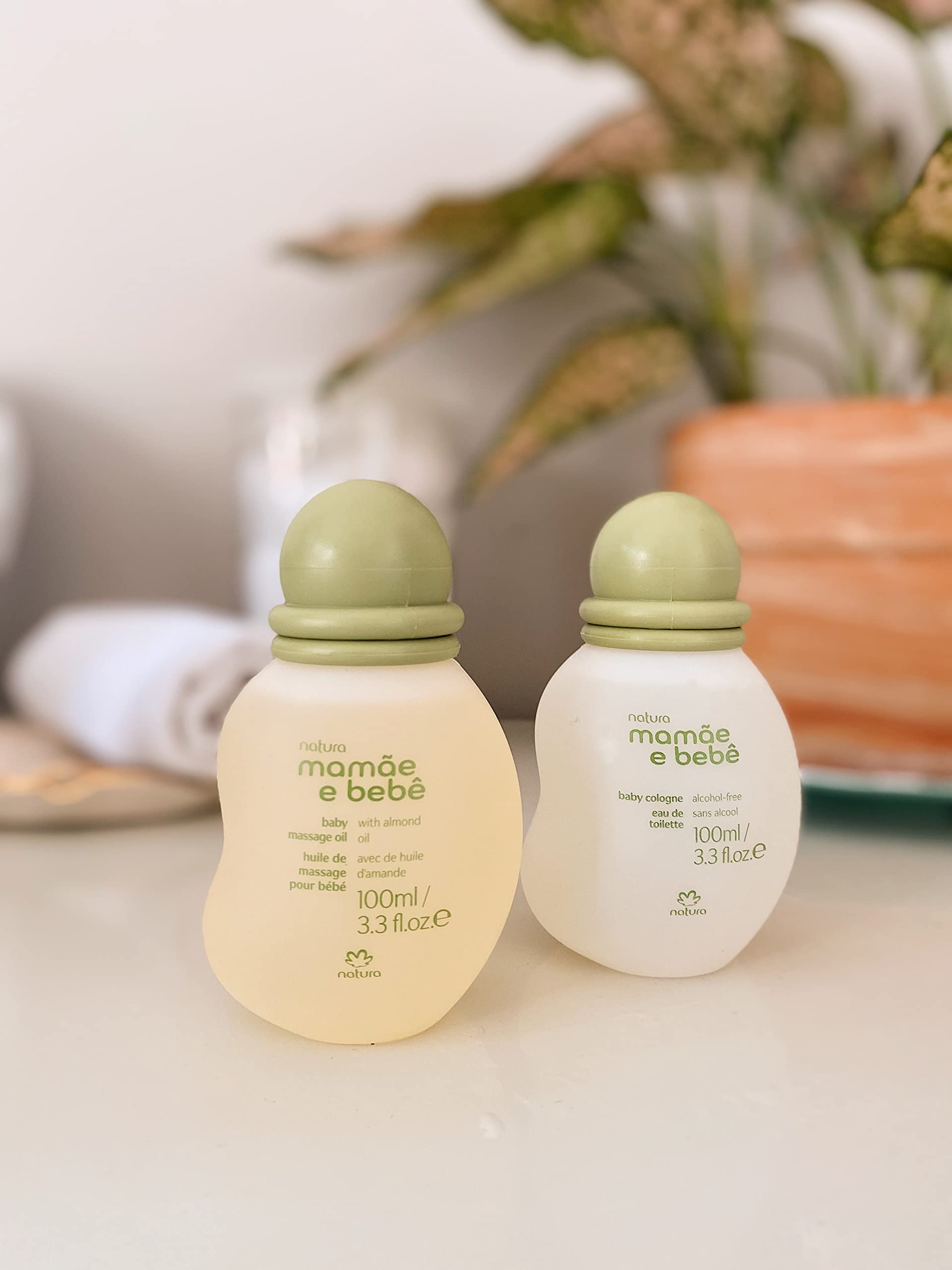 Natura Baby Massage Oil ready for bedtime routine.