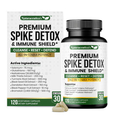 Naturaceutica's Spike Detox bottle front view highlighting detox support.