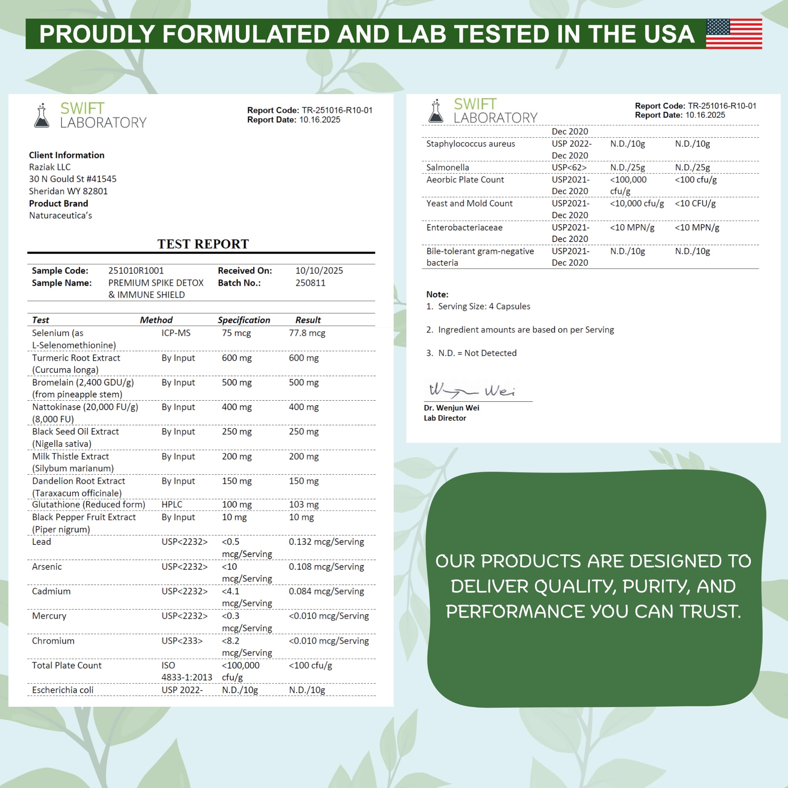 Naturaceutica's Spike Detox capsules close-up highlighting vegetarian capsules.