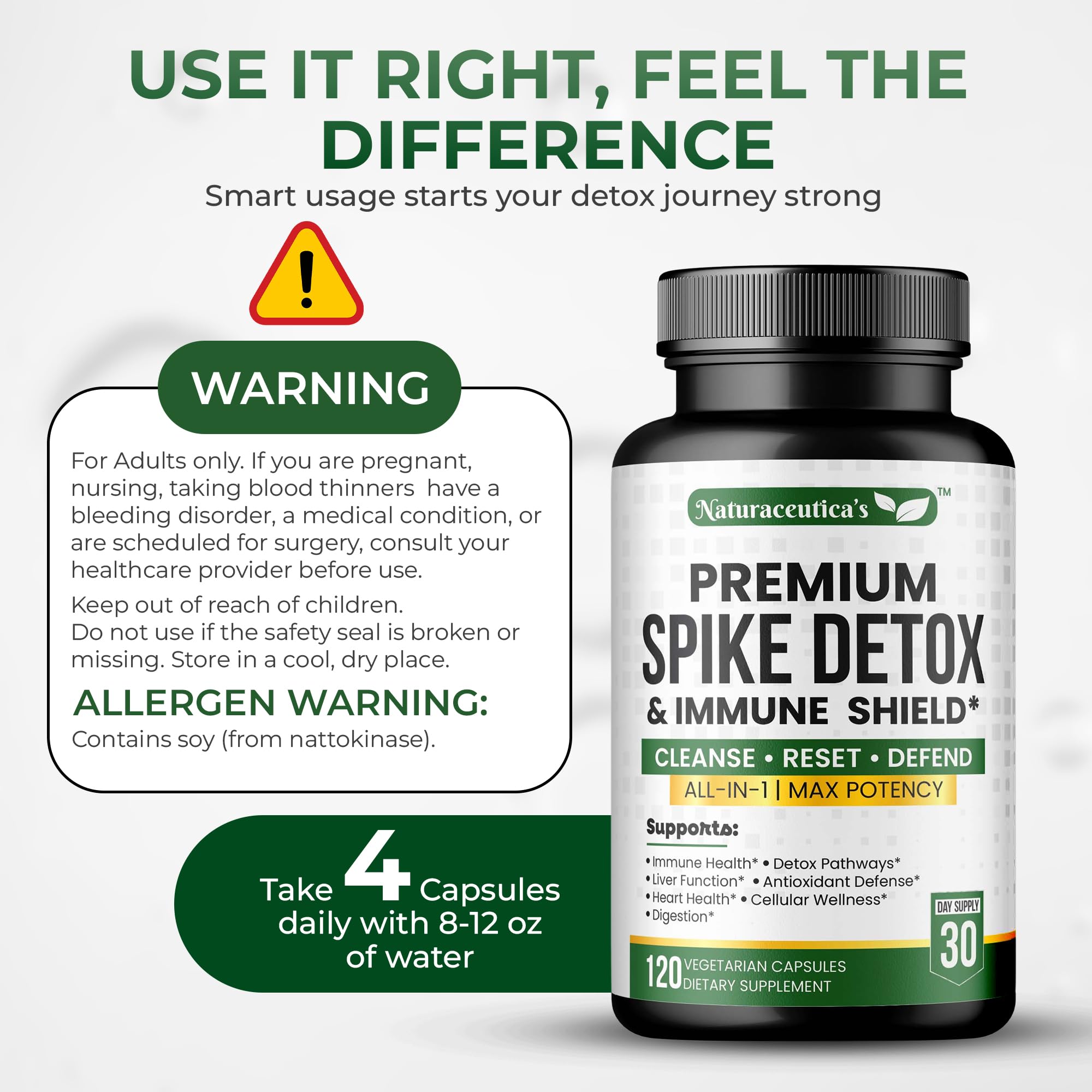 Naturaceutica's Spike Detox product shot with a clean background.