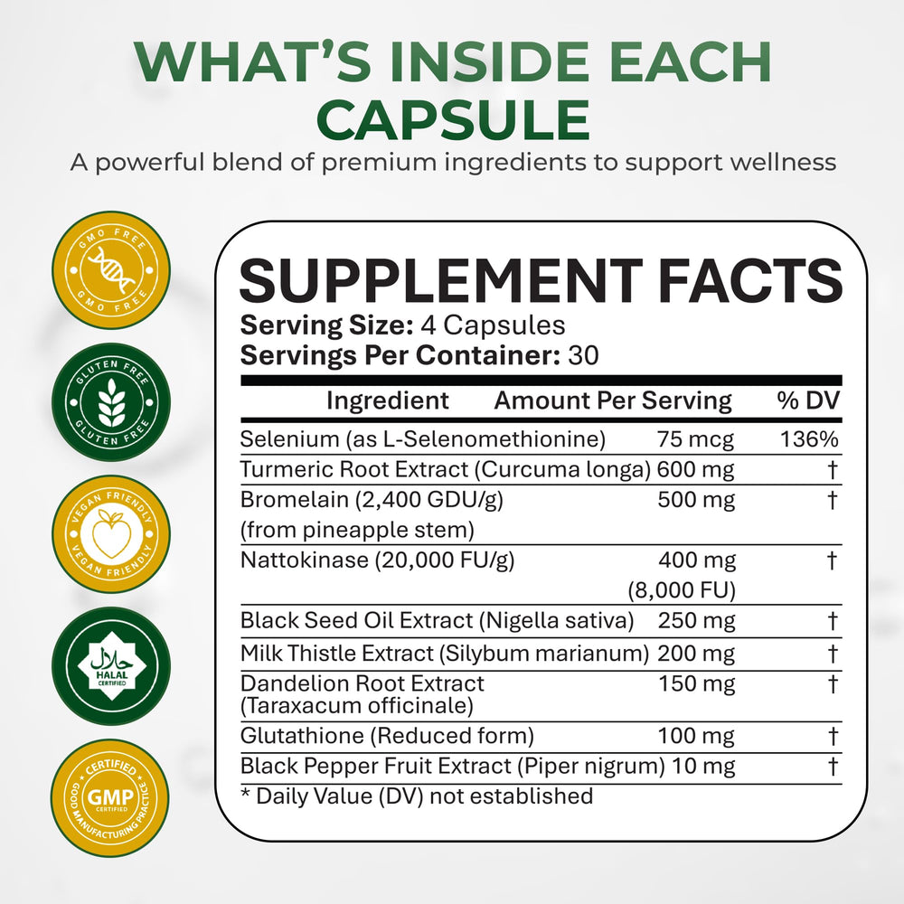 Naturaceutica's Spike Detox glass of water beside capsules for daily use.