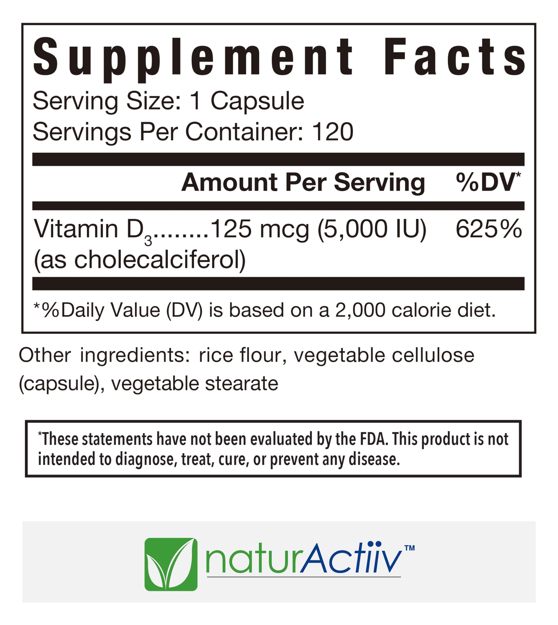 naturActiiv VIT D3 mini-caps close-up emphasizing compact easy-to-swallow design