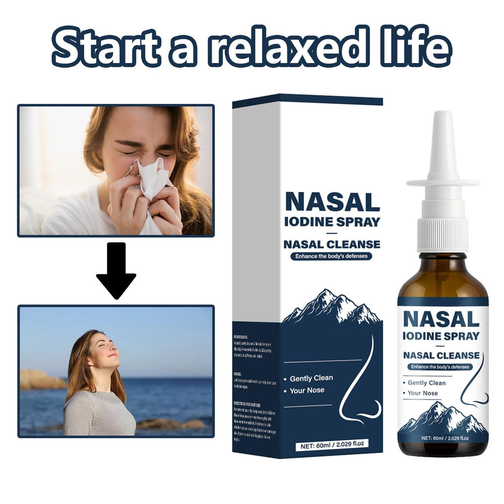 Natura Derm iodine nasal spray family-ready bottle for adults and kids.