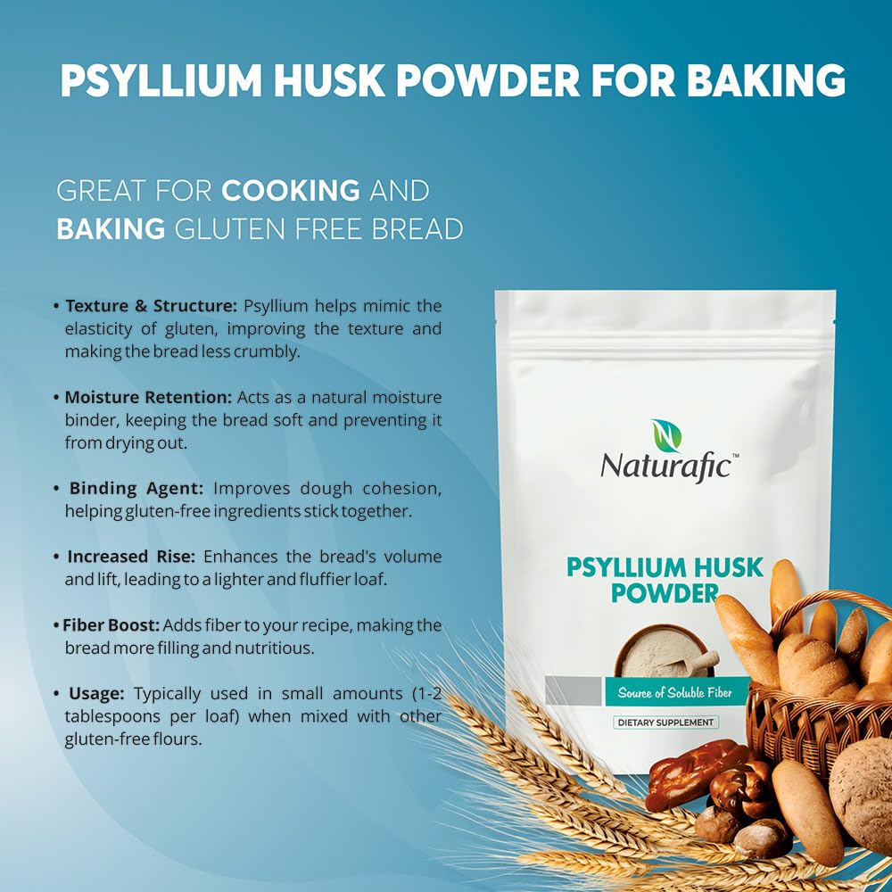 Naturafic Psyllium Husk Powder in keto-friendly recipes for digestion