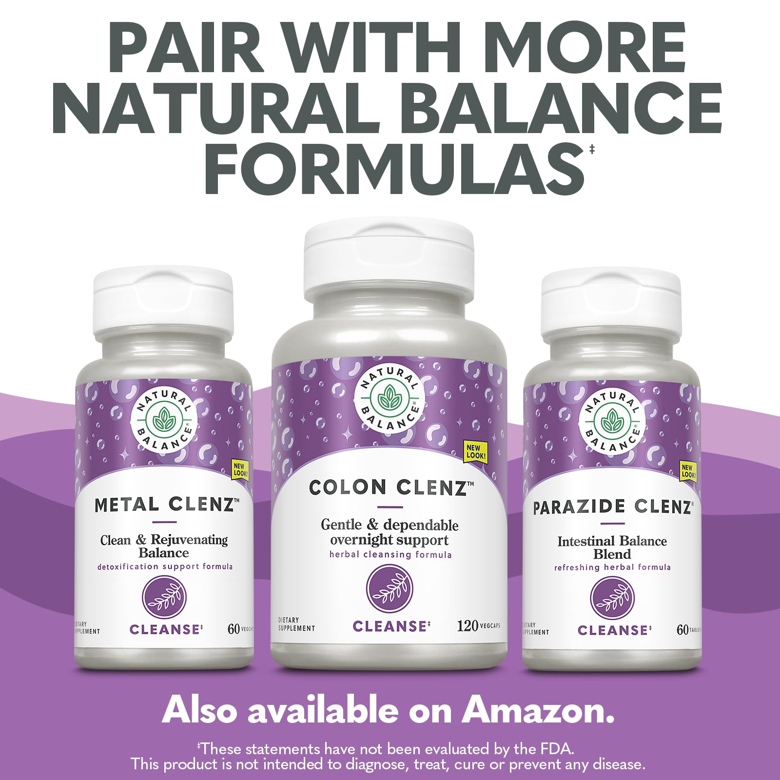 Natural Balance Colon Clenz packaging communicates a trusted, herbal formula.