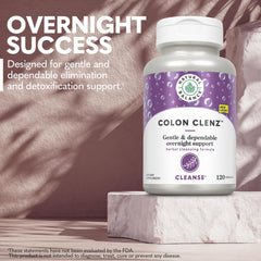 Natural Balance Colon Clenz label highlights herbs and 60-day guarantee.