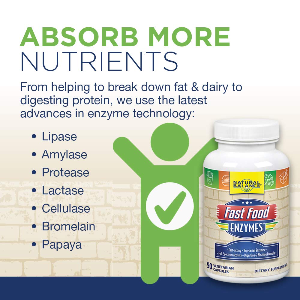 Natural Balance Fast Food Enzymes bottle-digestive-support aids meal digestion