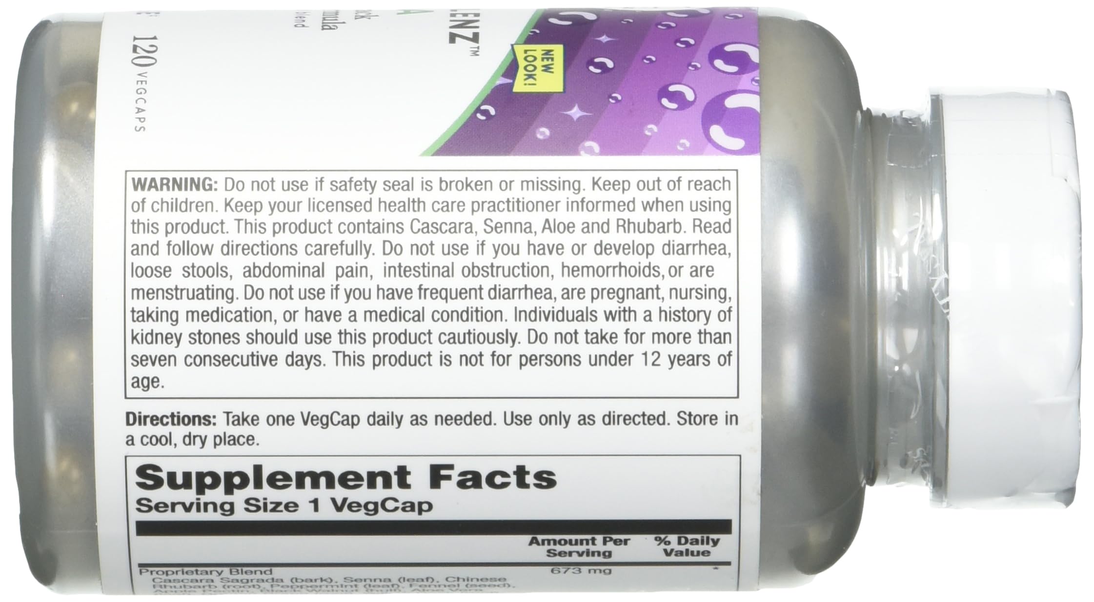 Natural Balance Ultra Colon Clenz capsules close-up showing vegetarian formula