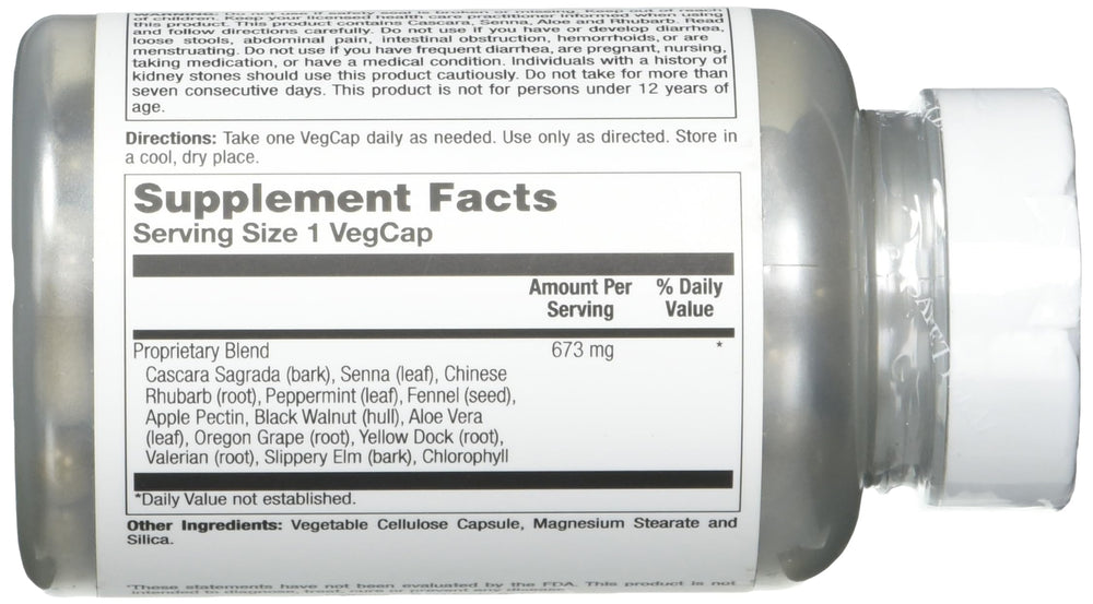 Natural Balance Ultra Colon Clenz label detail highlighting herbal blend