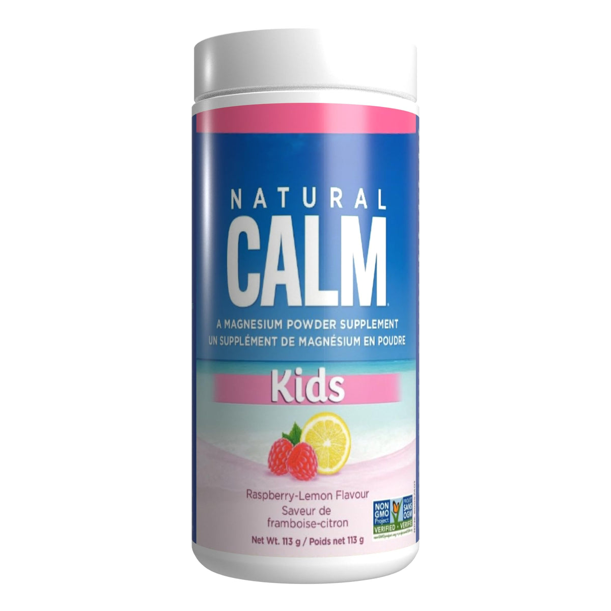 Natural Calm Magnesium Citrate Powder for Kids Calm in tub supports balanced minerals.