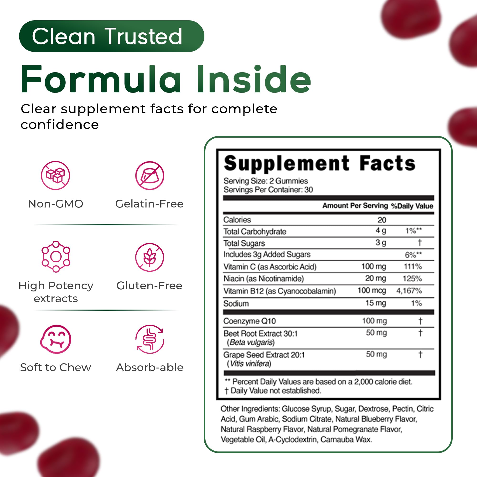 Lifestyle image shows on-the-go enjoyment of Just Beet It gummies