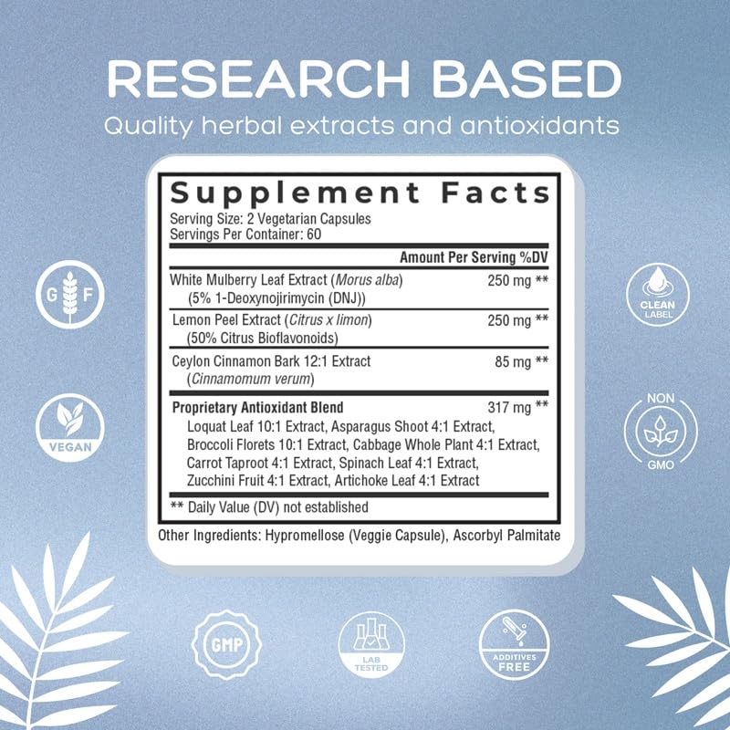 Natural Cure Labs Level Off loquat leaf illustration on bottle label
