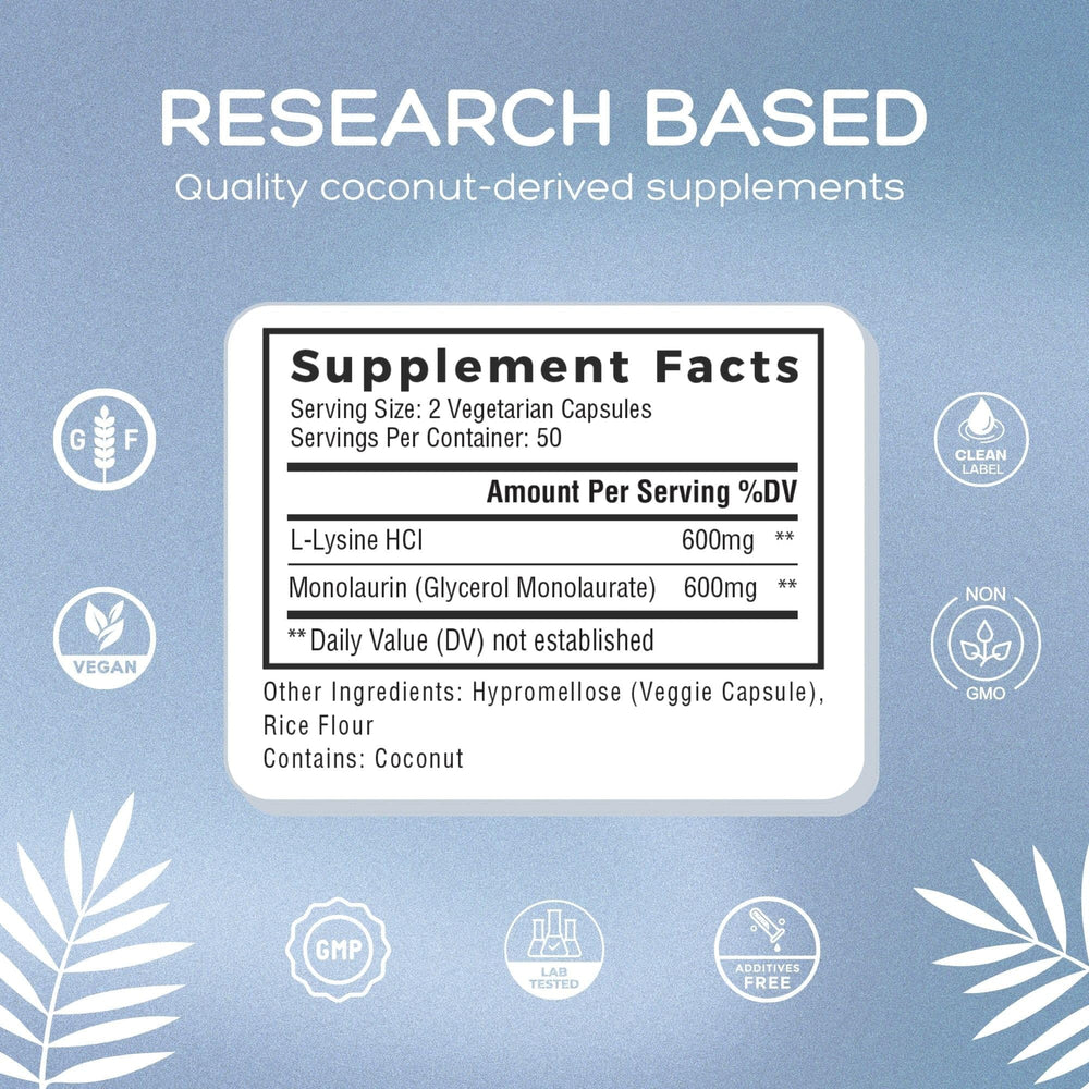 Clean-label packaging emphasizes absence of artificial additives from Natural Cure Labs.