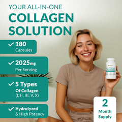 Natural Elements Multi Collagen ingredients close-up highlights hydrolyzed peptides from grass-fed beef.