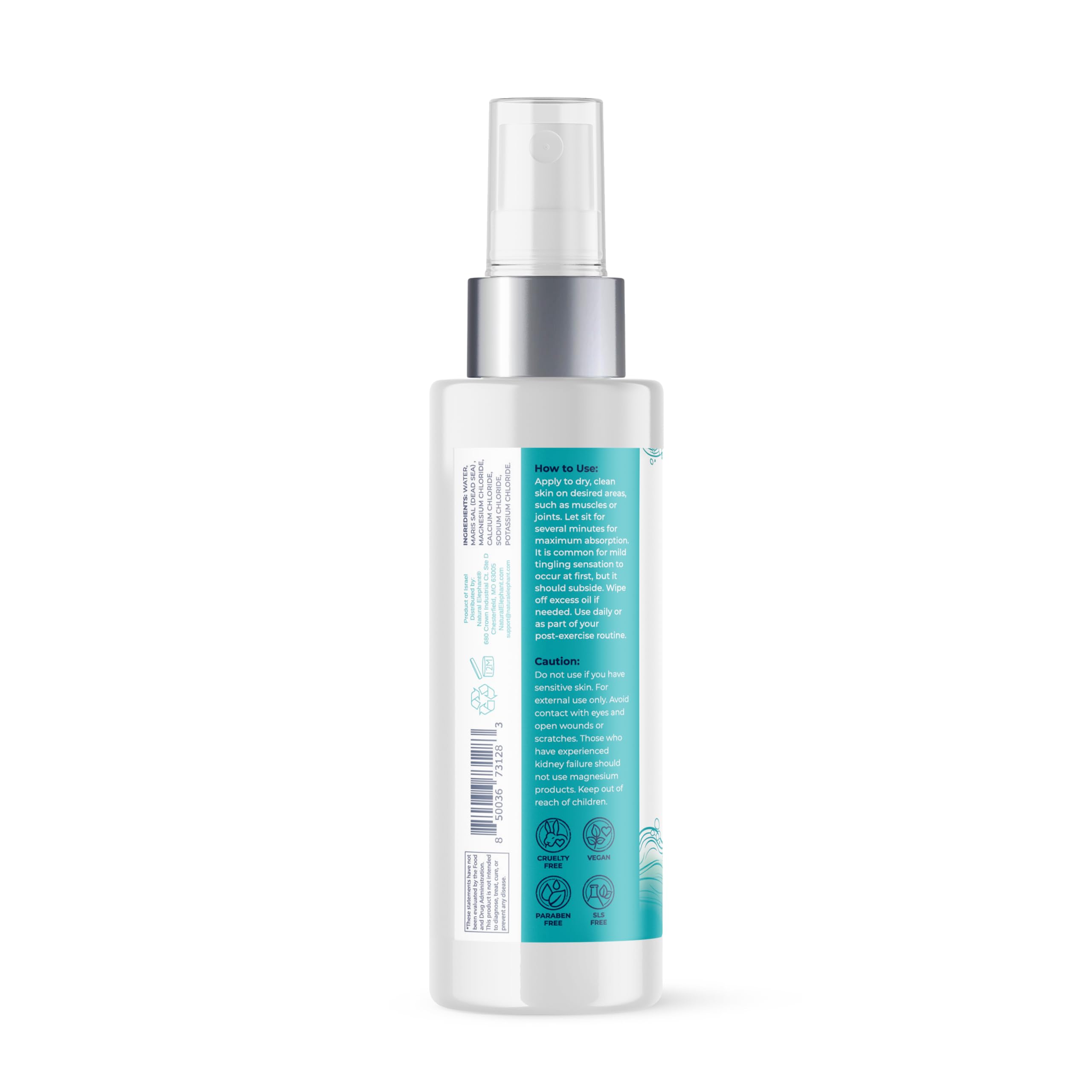 Athlete applying Natural Elephant magnesium oil post-workout.
