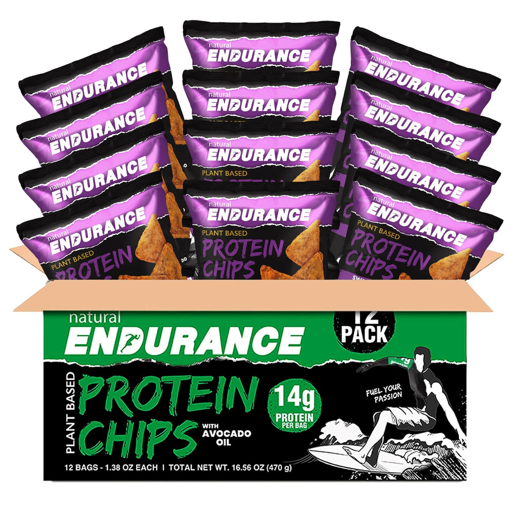 Peas and lentils form the gluten-free protein base for Natural Endurance chips
