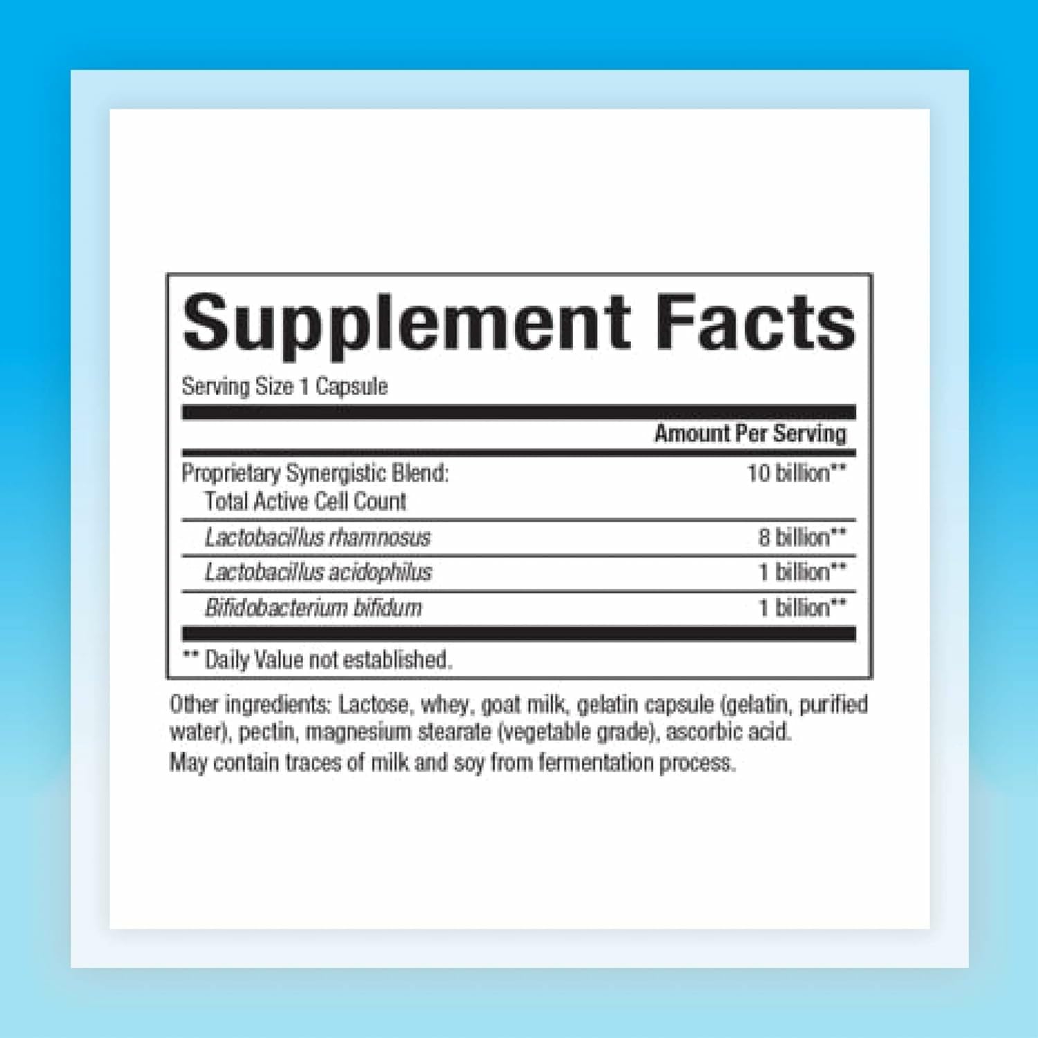 Natural Factors probiotic capsules close-up for convenient daily gut support.