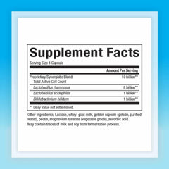Natural Factors probiotic capsules close-up for convenient daily gut support.