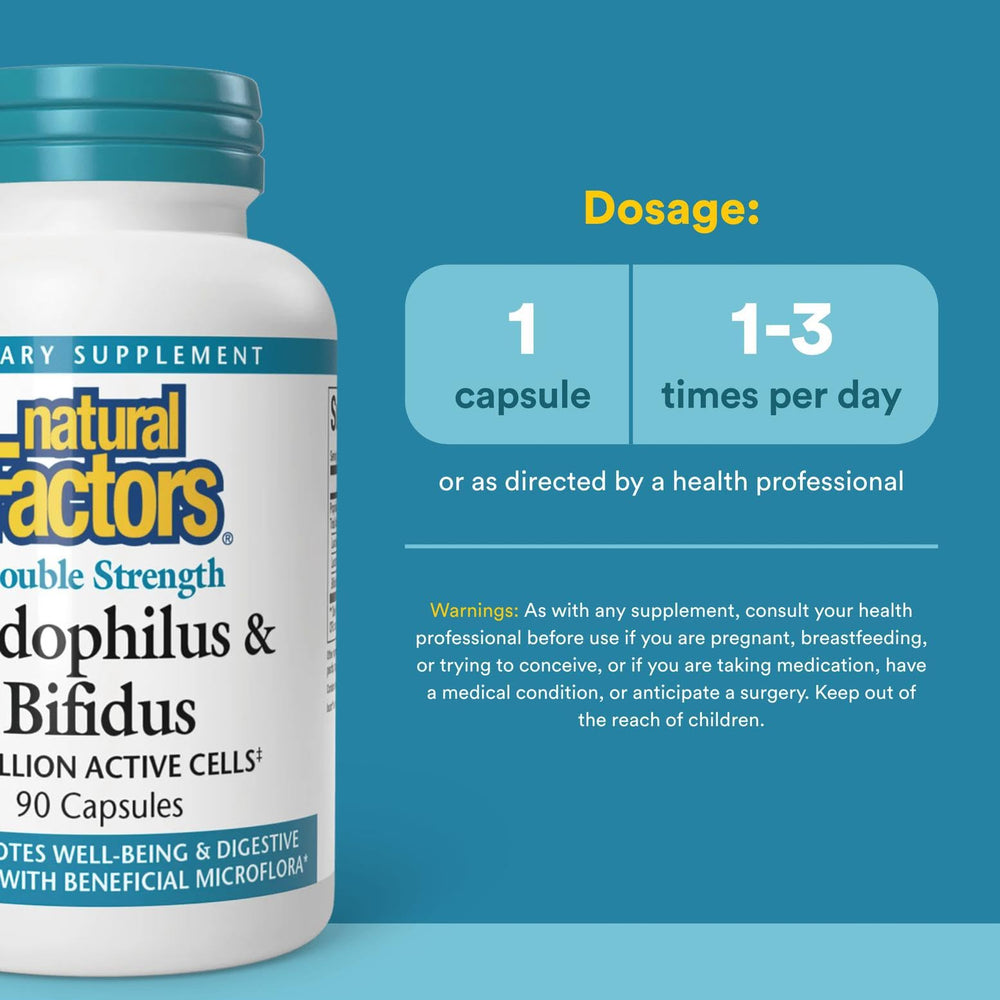 Natural Factors goat milk icon indicates probiotic microflora support