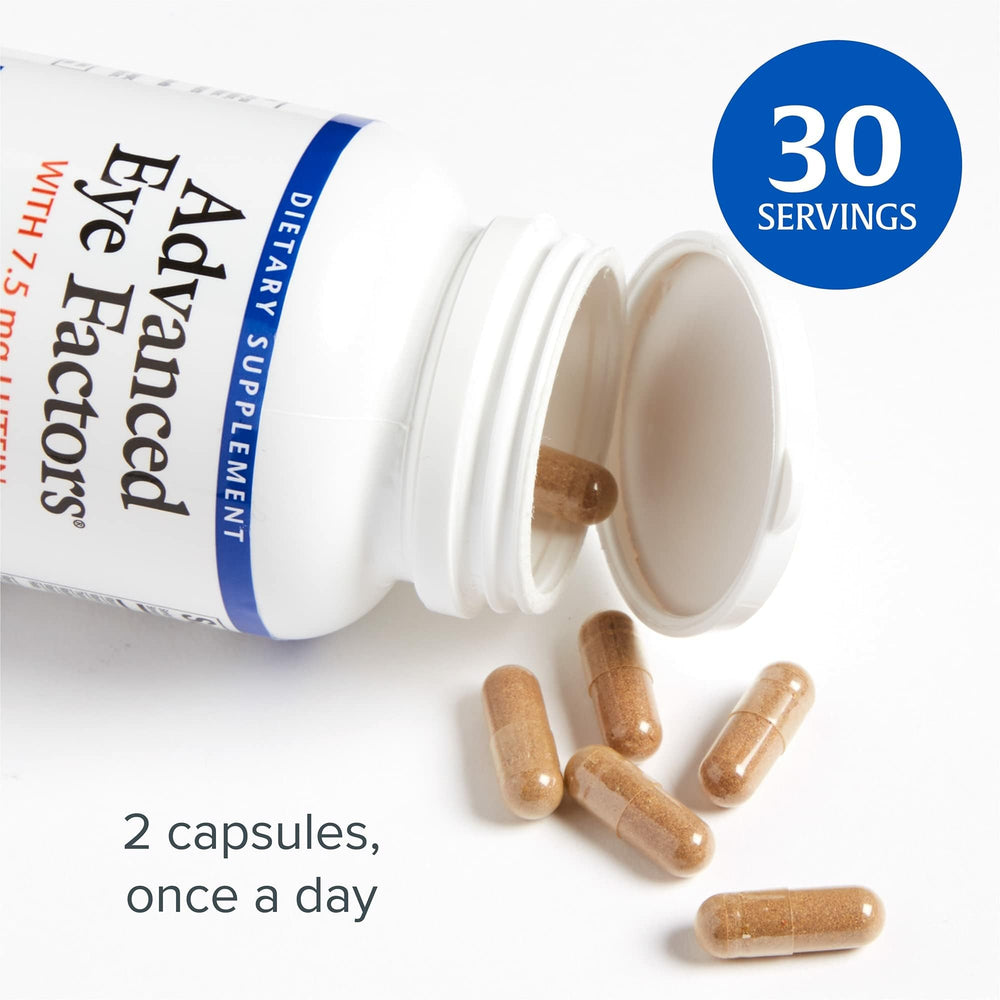 Natural Factors Advanced Eye Factors grape seed extract underscores antioxidant blend.