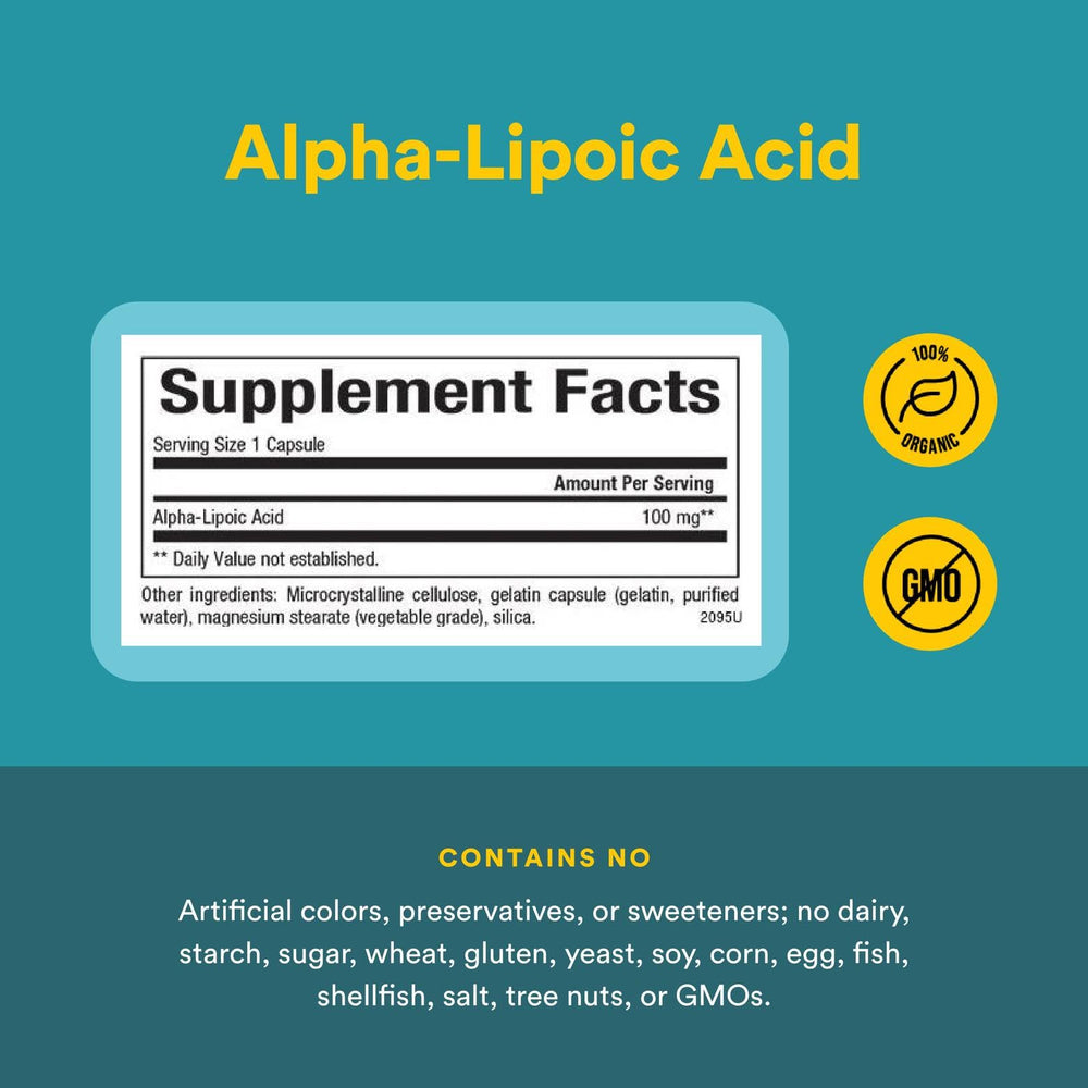 Natural Factors Alpha-Lipoic Acid farm scene underscores local, organic cultivation practices.