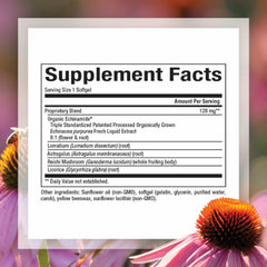 Natural Factors Anti-V Formula bottle side profile showing dosage info.