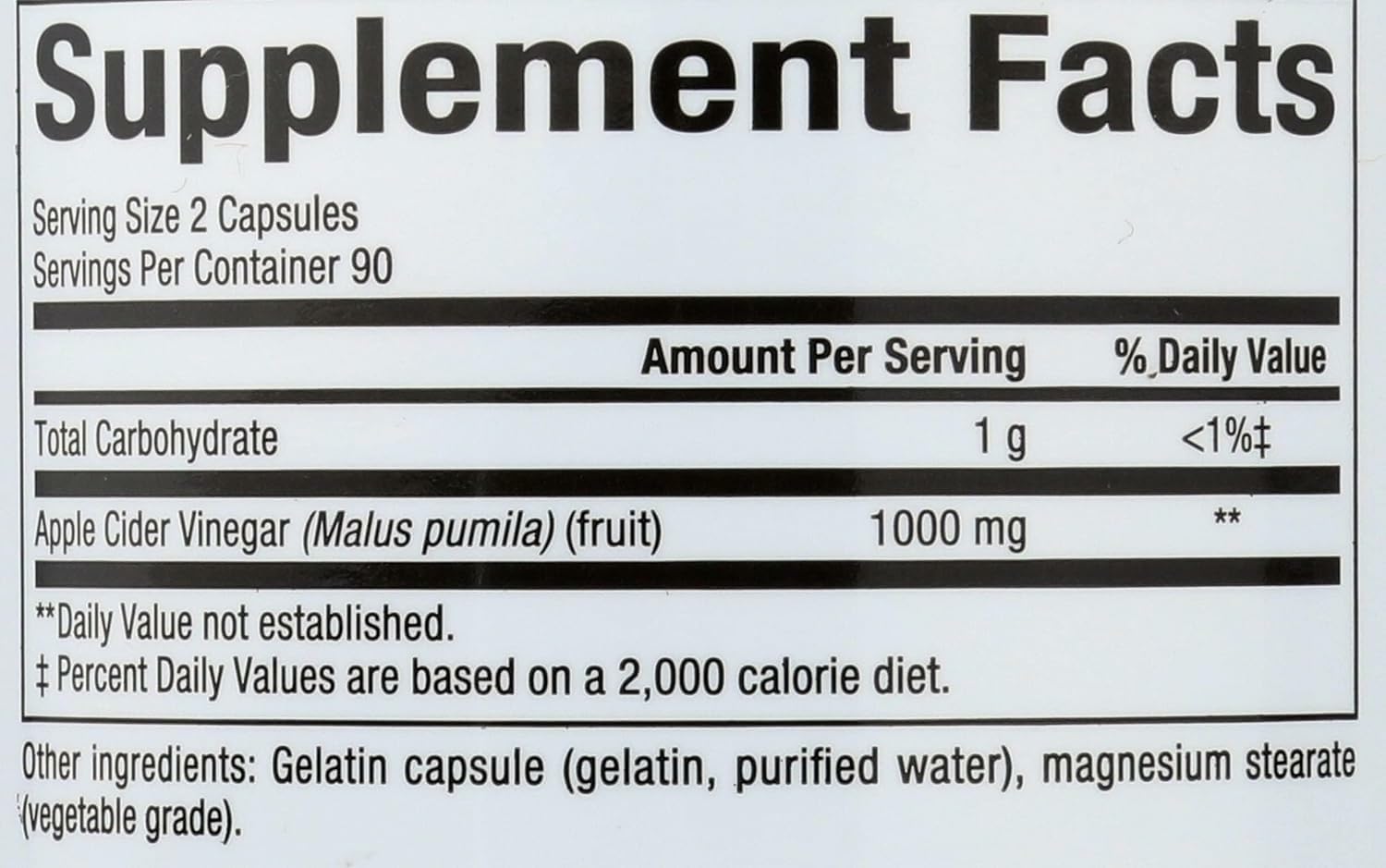 Natural Factors apple cider vinegar capsules pour demonstrating easy dosing
