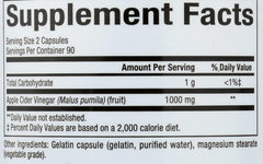 Natural Factors apple cider vinegar capsules pour demonstrating easy dosing