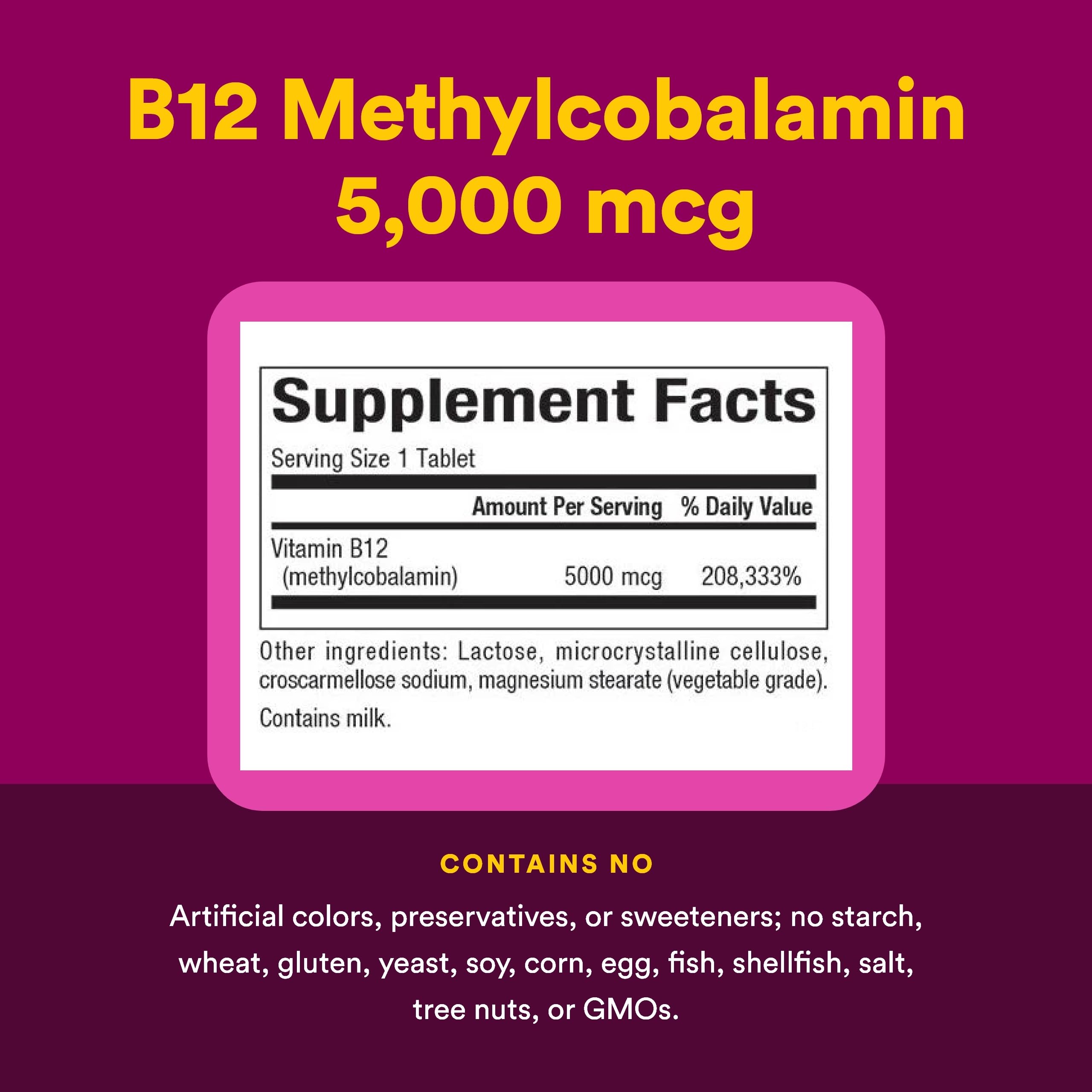Natural Factors B12 bottle packaging front with clean, informative design.