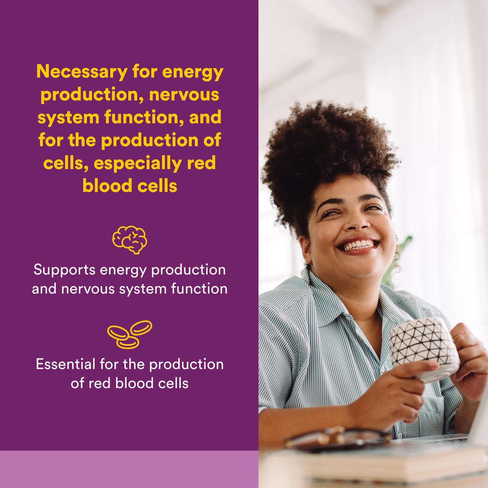 Natural Factors B12 1000 mcg tablets close-up showing tablet form.