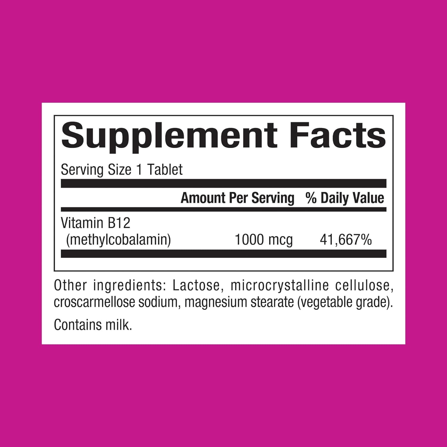 Natural Factors B12 methylcobalamin 1,000 mcg cherry chew tablet