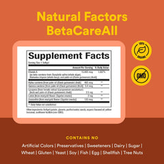 Natural Factors BetaCareAll algae-derived beta-carotene illustration