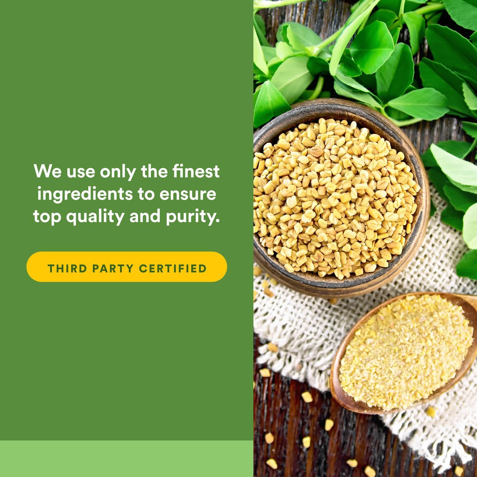 Natural Factors organic farm sourcing label indicating non-GMO seeds