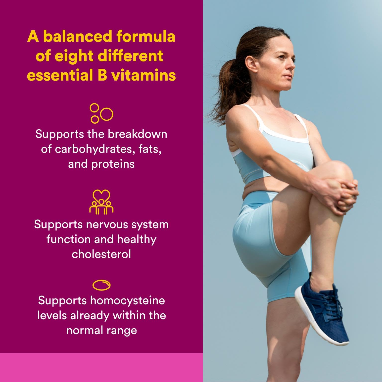 Capsules of Natural Factors BioCoenzymated Active B Complex ready for daily energy support