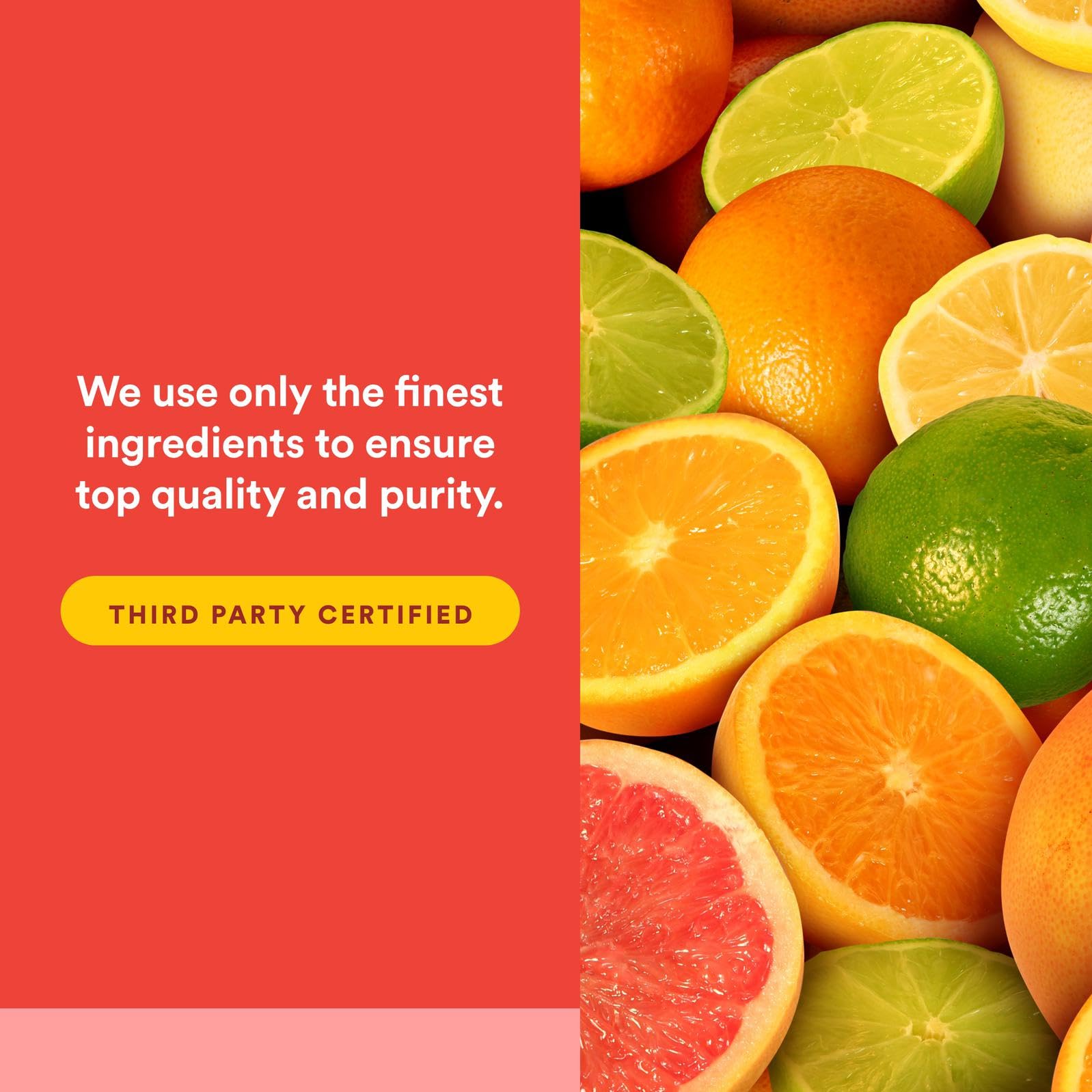 Natural Factors C Extra + Quercetin ingredients panel emphasizing 500 mg vitamin C and 250 mg quercetin.