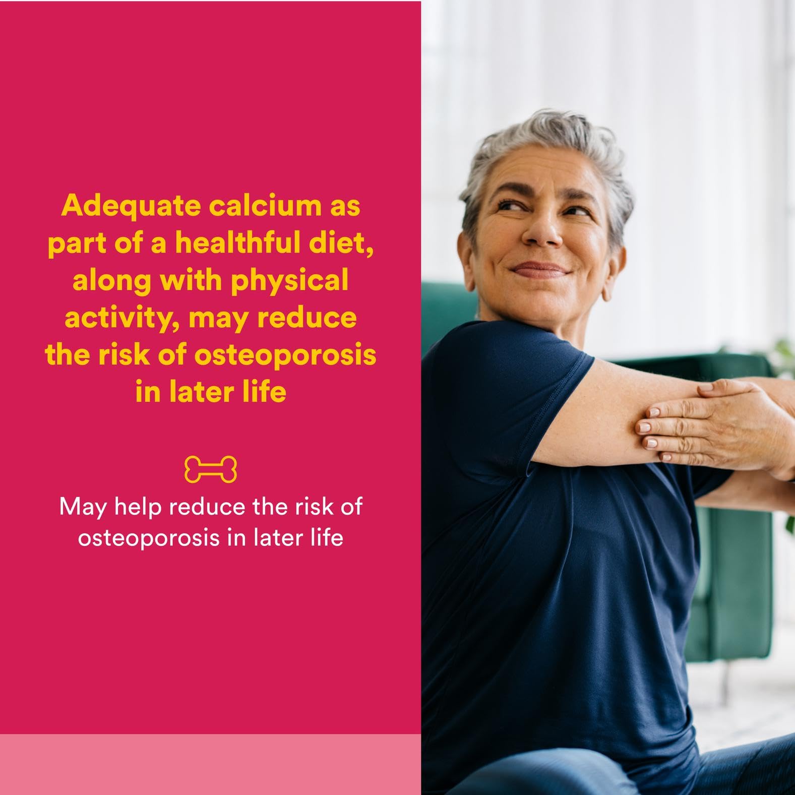 Natural Factors Calcium Citrate bottle packshot emphasizes convenient 90-tablet supply for daily use.