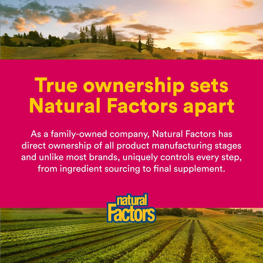 Natural Factors Chromium & Vanadium supplement information for informed use.