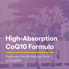 Natural Factors CoQ10 bottle label noting Non-GMO and gluten-free formula