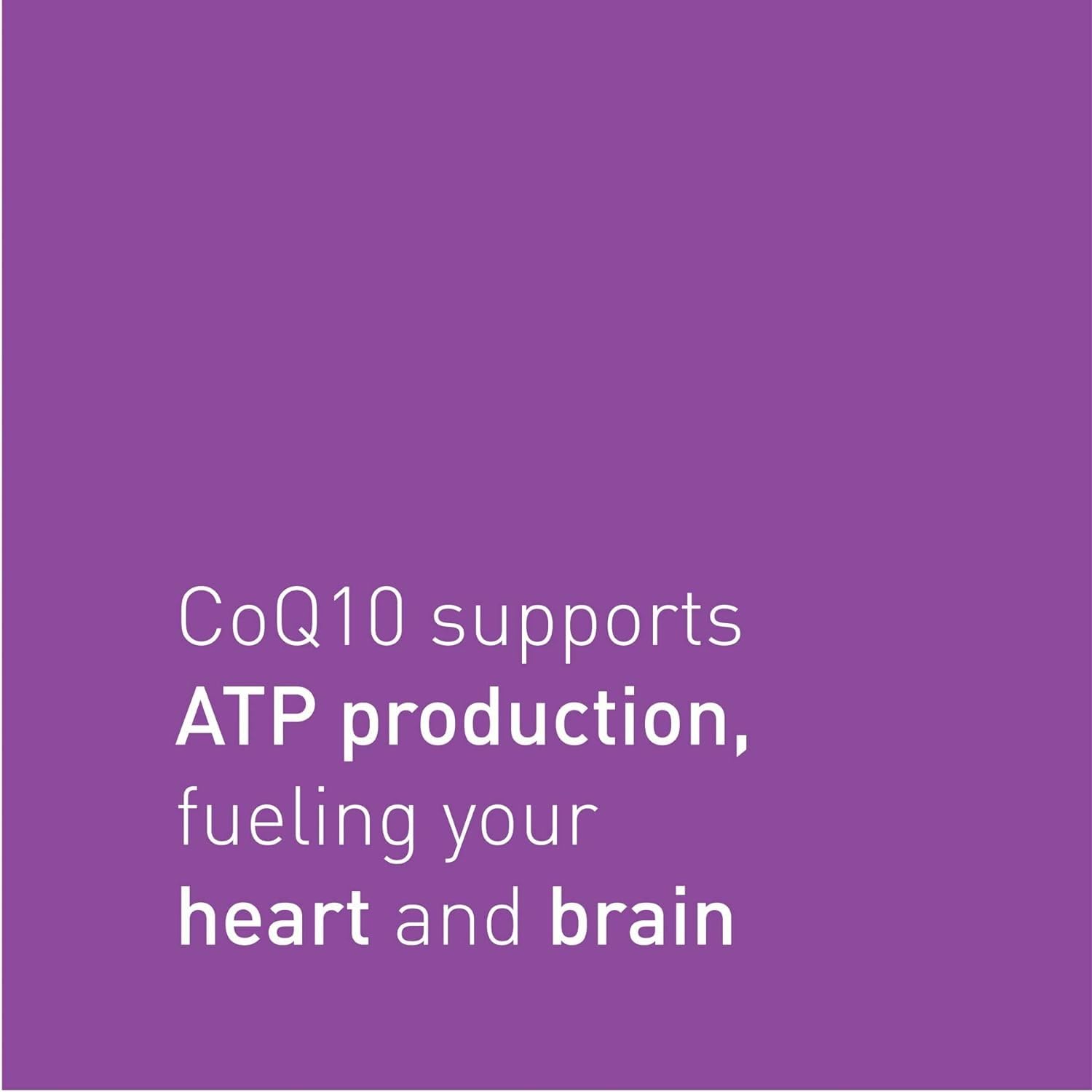 Gluten-free Natural Factors CoQ10 softgels with clear labeling.